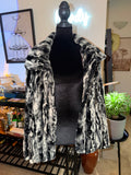 Black & White Fur Winter Jacket