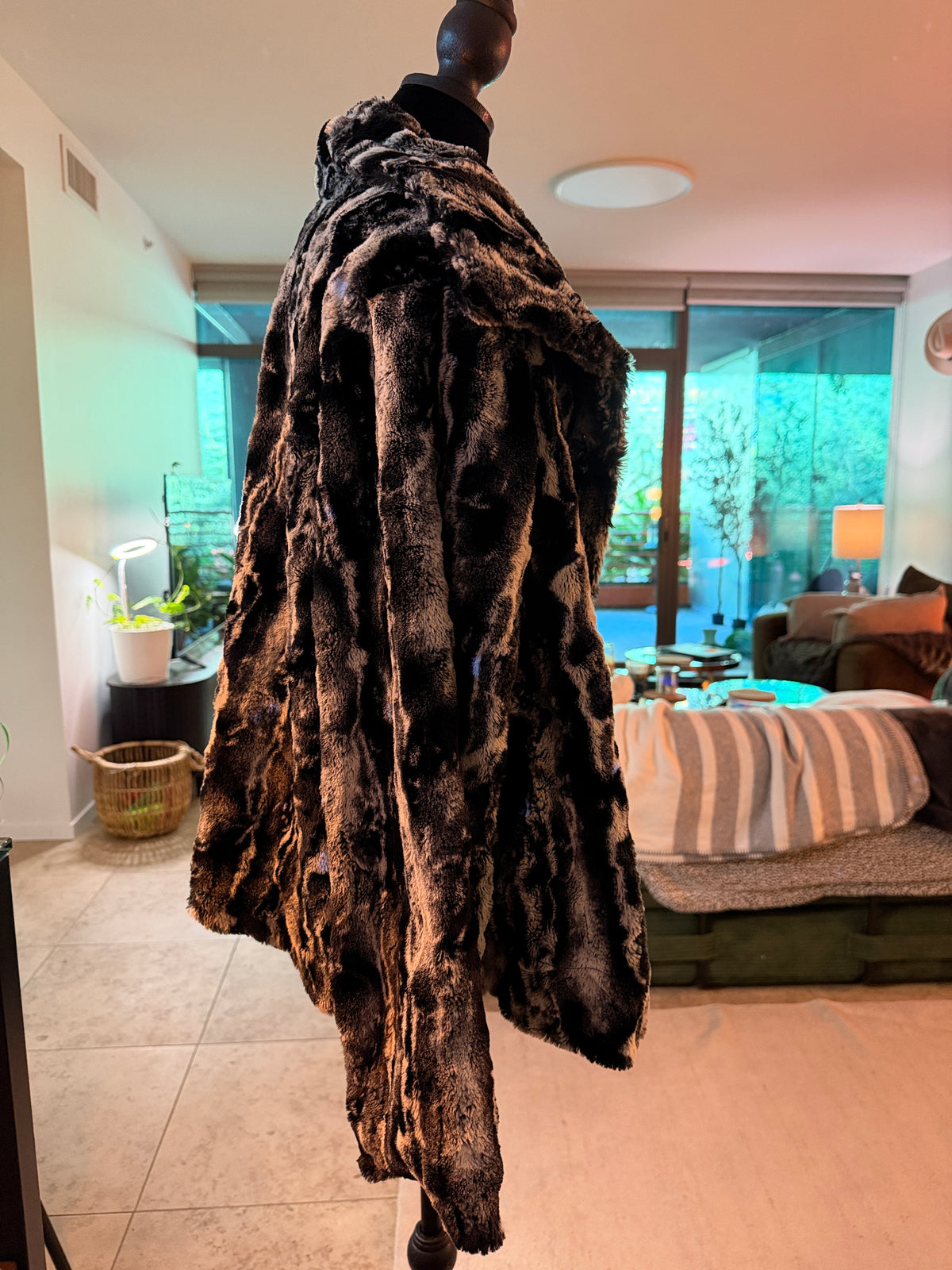 Black & White Fur Winter Jacket
