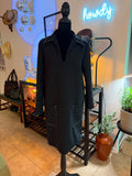 ZARA Stud-Trim Black Long Sleeve Dress
