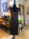 Zara Black Stud-Trim Midi Dress | Western Chic