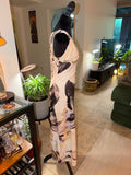 One-Shoulder Floral Maxi Dress | Moody Watercolor Slip Style