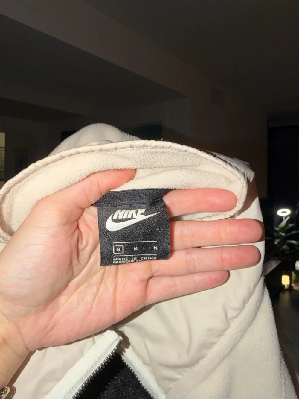 Nike Cream Half-Zip Utility Pullover Jacket | Cozy Sporty Chic